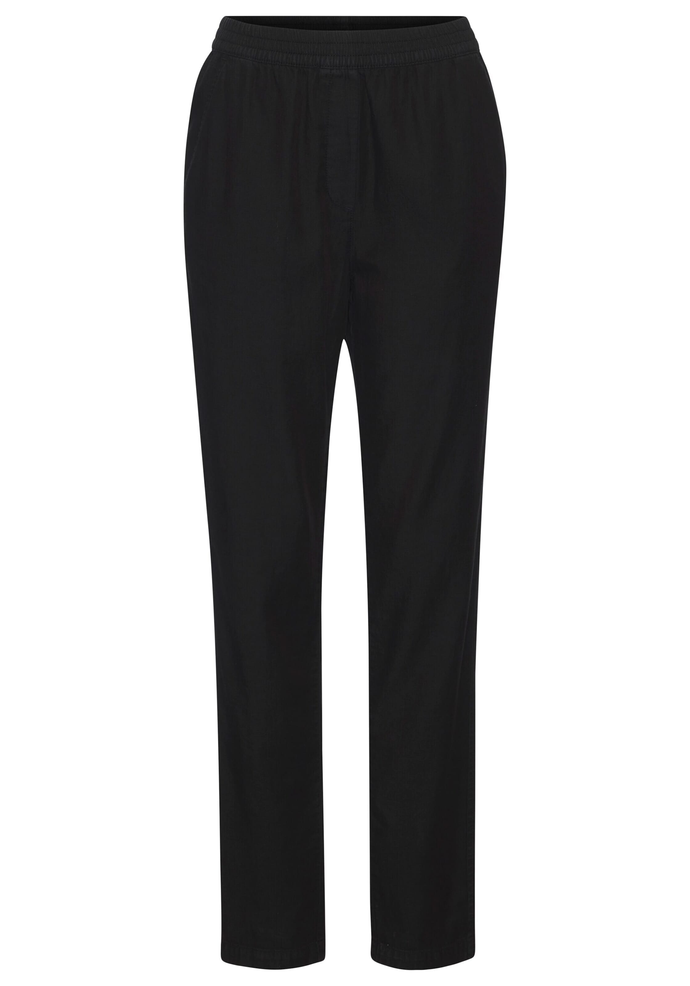 H.I.S Tapered Pants in Black: front