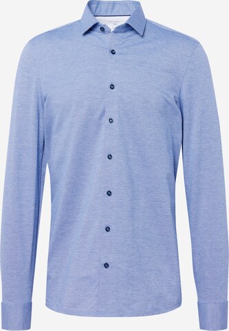 OLYMP - Ajuste regular Camisa en azul: frente