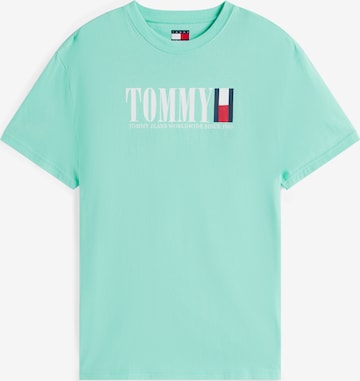 Tommy Jeans - Camiseta en verde: frente