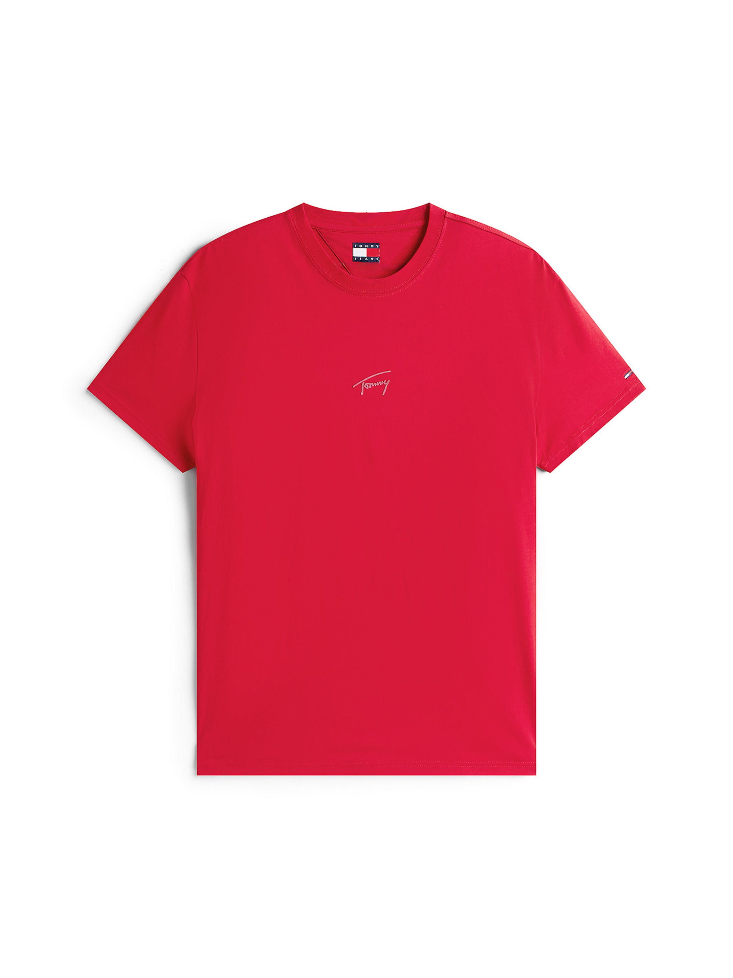 Tommy Jeans - Camiseta en rojo: frente