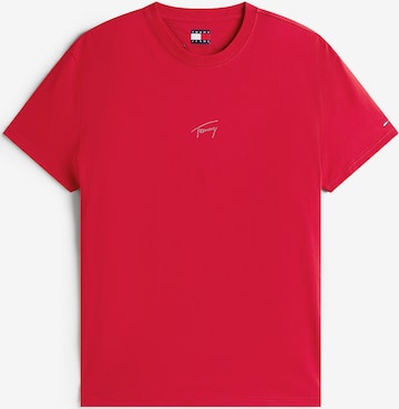 T-Shirt Tommy Jeans en rouge : devant