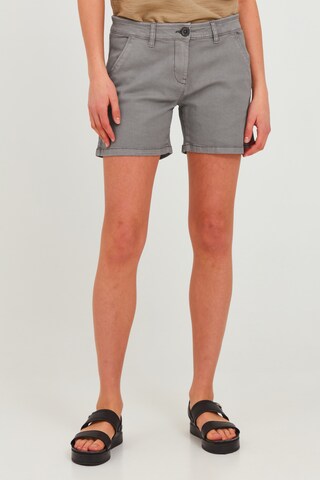 Oxmo Regular Pants 'KATHY' in Grey: front