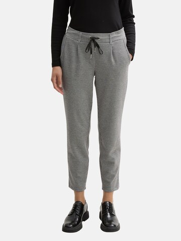 TOM TAILOR Tapered Broek in Zwart: voorkant