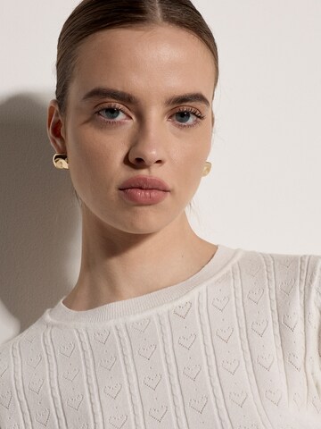 T-shirt ' ' Apricot en blanc