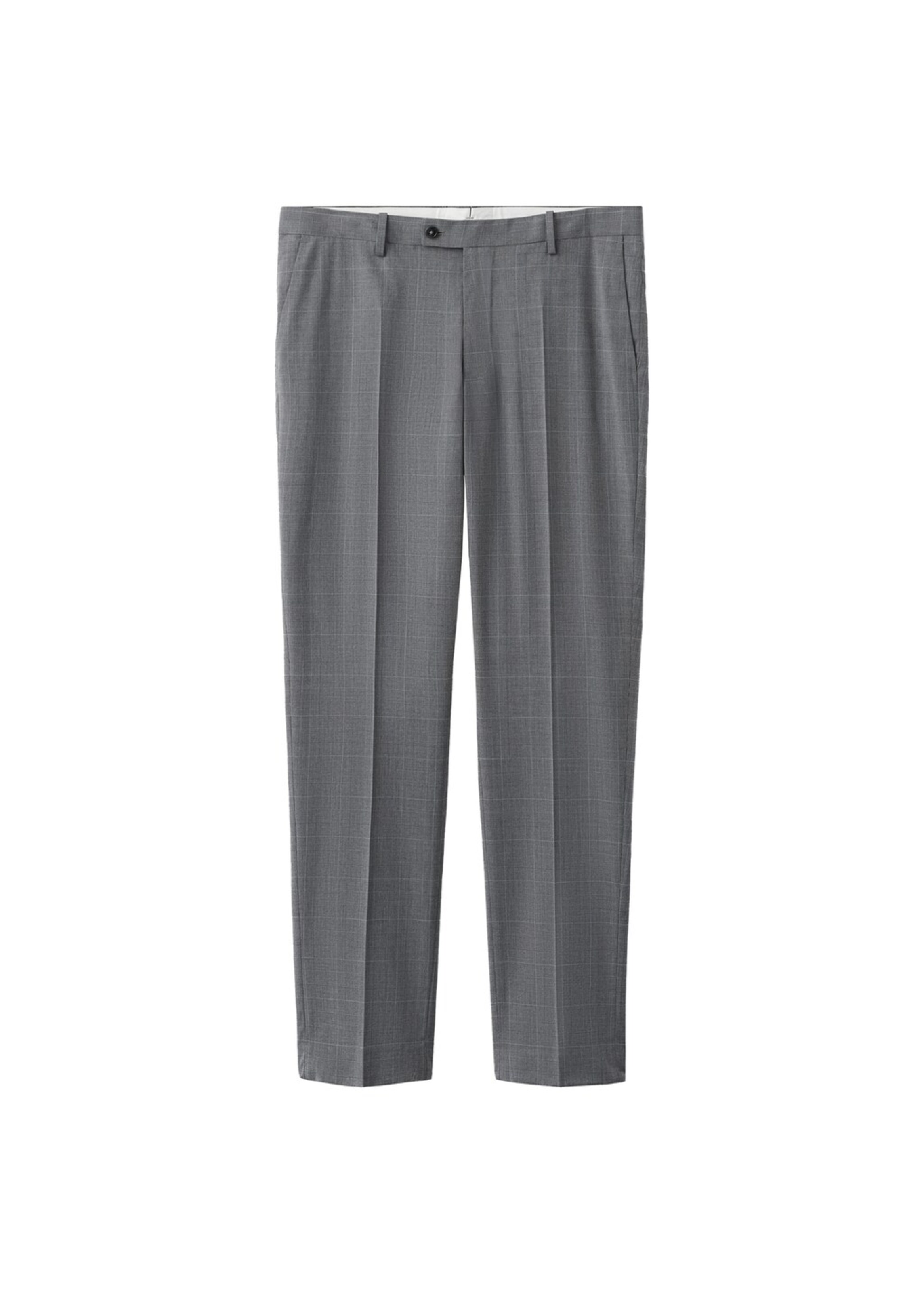 MANGO MAN Regular Pants 'London' in Grey: front