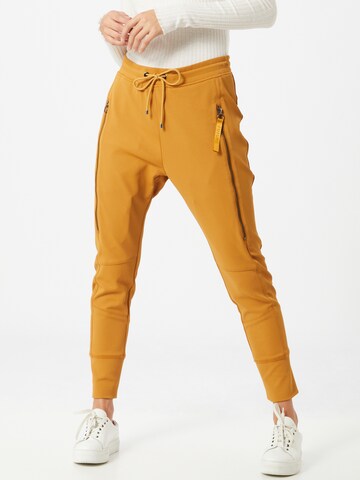 Tapered Pantaloni 'Future 2.0' di MAC in giallo: frontale