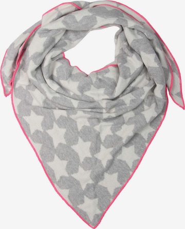 Foulard Zwillingsherz en gris : devant