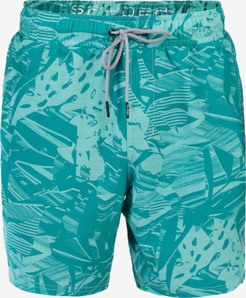 Spyder Swimming Trunks in Blue: front