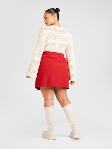 ABOUT YOU Curvy Skirt 'Waverly' in Red