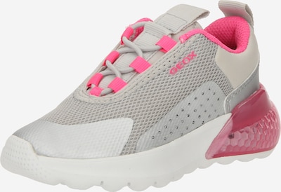 GEOX Sneakers 'Illuminus' in de kleur Grijs / Zilvergrijs / Pink, Productweergave