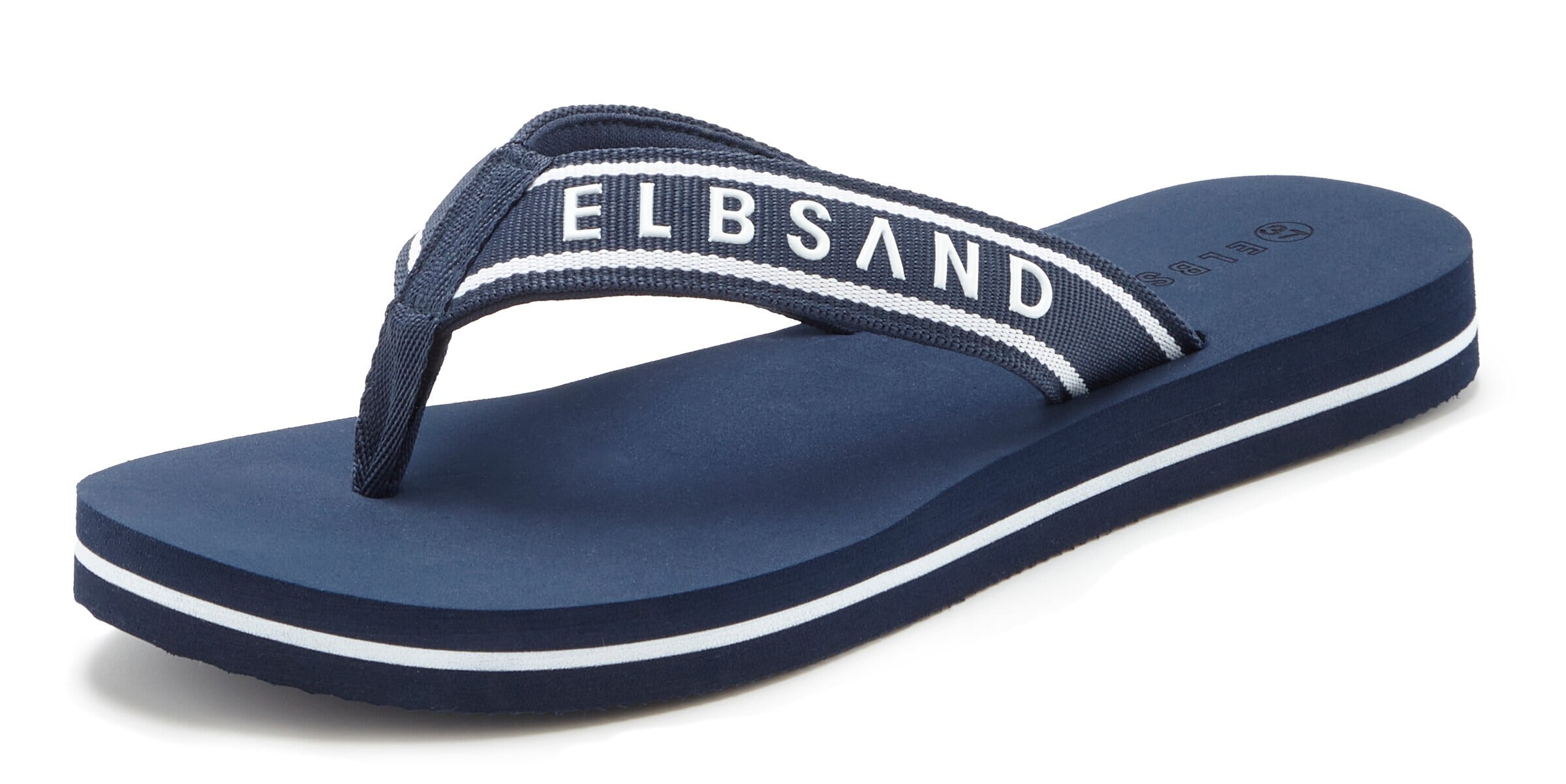 Elbsand T-Bar Sandals in Blue: front
