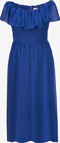 Karko Cocktailjurk 'MILANO' in Blauw: voorkant