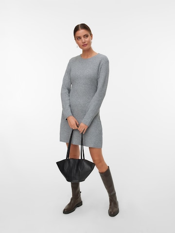 VERO MODA Pletena obleka 'VMJOSANNA' | siva barva