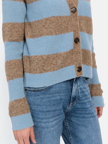 CAMEL ACTIVE Strickcardigan mit Streifenmuster in Blau