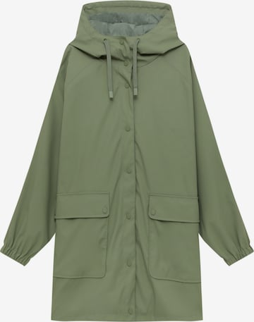 Pull&Bear Płaszcz przejściowy w kolorze zielony: przód