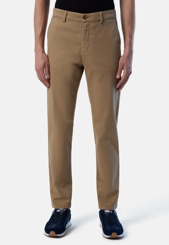 North Sails Regular Chino Pants 'Defender' in Beige: front