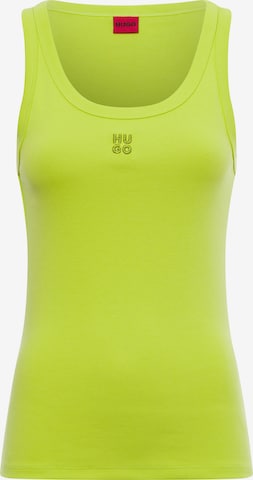 HUGO Top 'Datamia' in Grün: Vorderseite