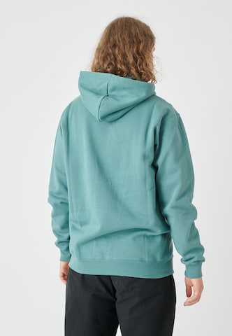 Cleptomanicx Sweatshirt 'Hooded Embro Gull 2' in Blue