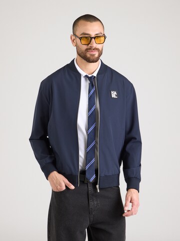 Karl Lagerfeld - Chaqueta de entretiempo en azul: frente