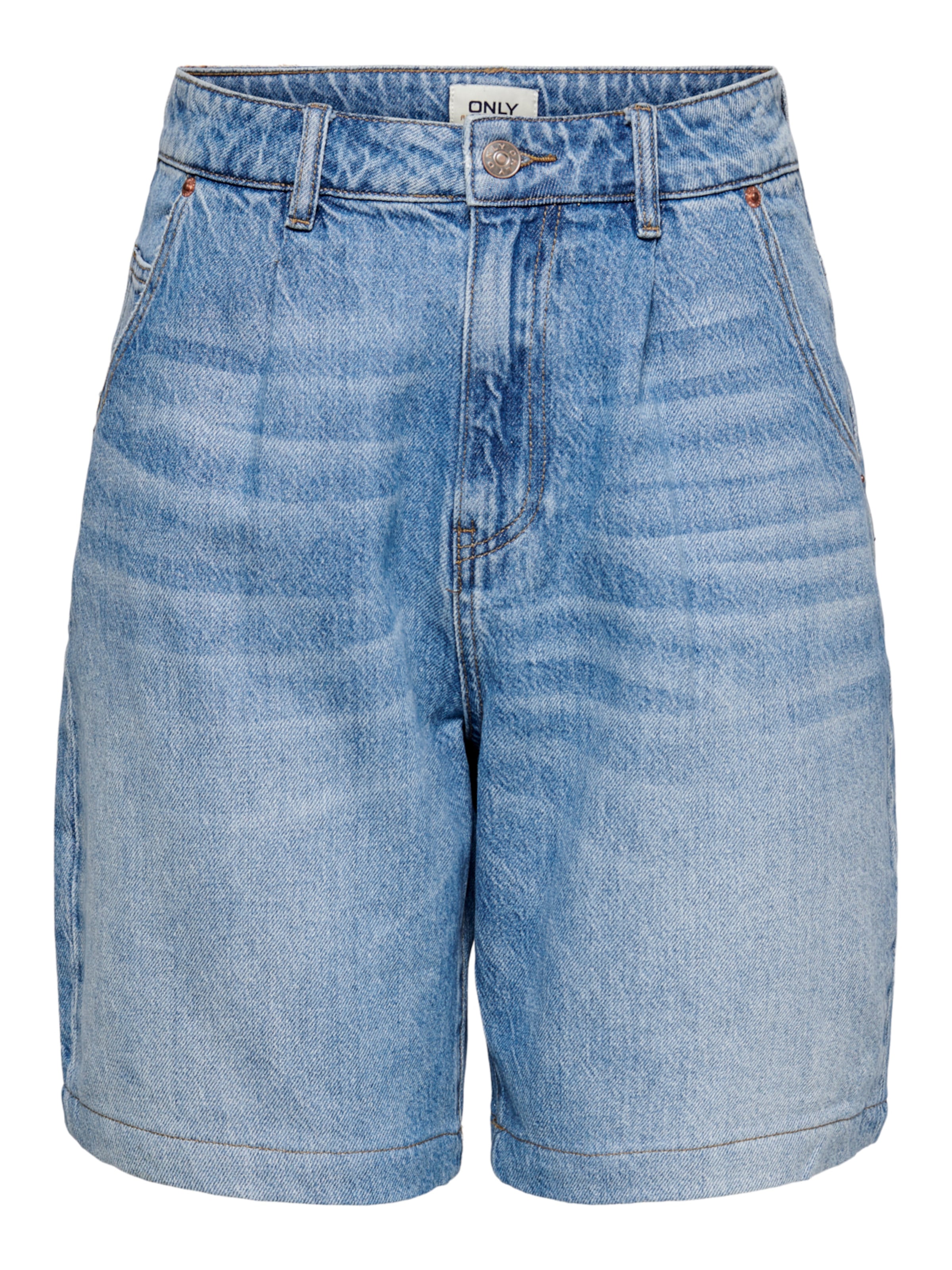 ONLY Regular Pleat-front jeans 'Verna' in Blue: front