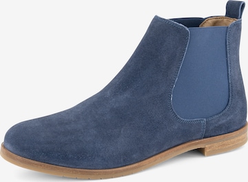 NoGRZ Chelsea boots 'J.Zocher' in Blauw: voorkant