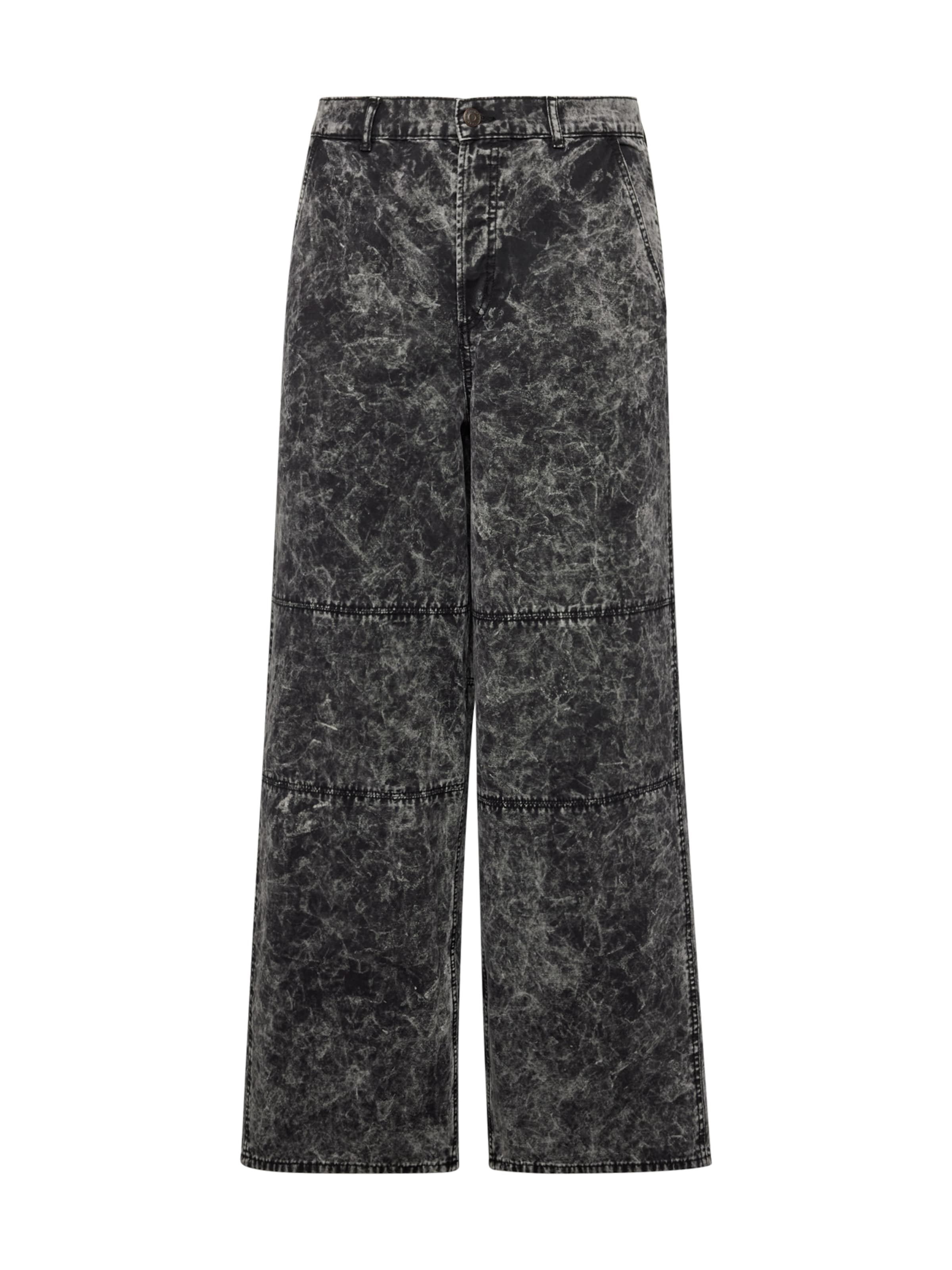 WEEKDAY Loose fit Pants 'Micha' in Black: front