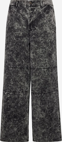 Loosefit Pantalon 'Micha' WEEKDAY en noir : devant