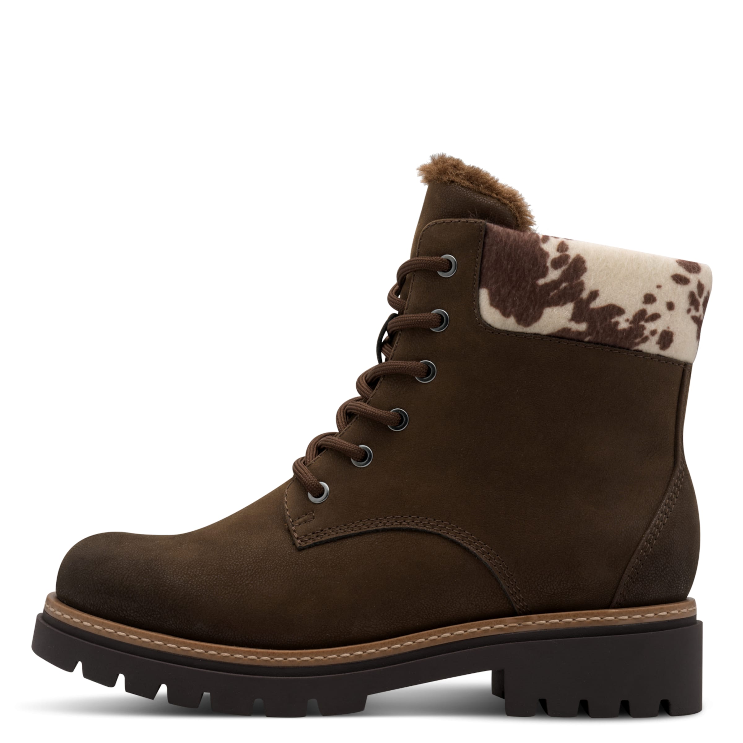 MARCO TOZZI Lace-Up Ankle Boots in Brown