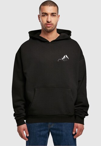 Merchcode Sweatshirt 'Love Birds' in Black: front