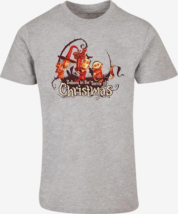 ABSOLUTE CULT T-Shirt 'The Nightmare Before Christmas - Christmas Terror' in Grau: predná strana