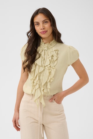 SAINT TROPEZ Bluse 'ElliSZ' in Gelb: Vorderseite