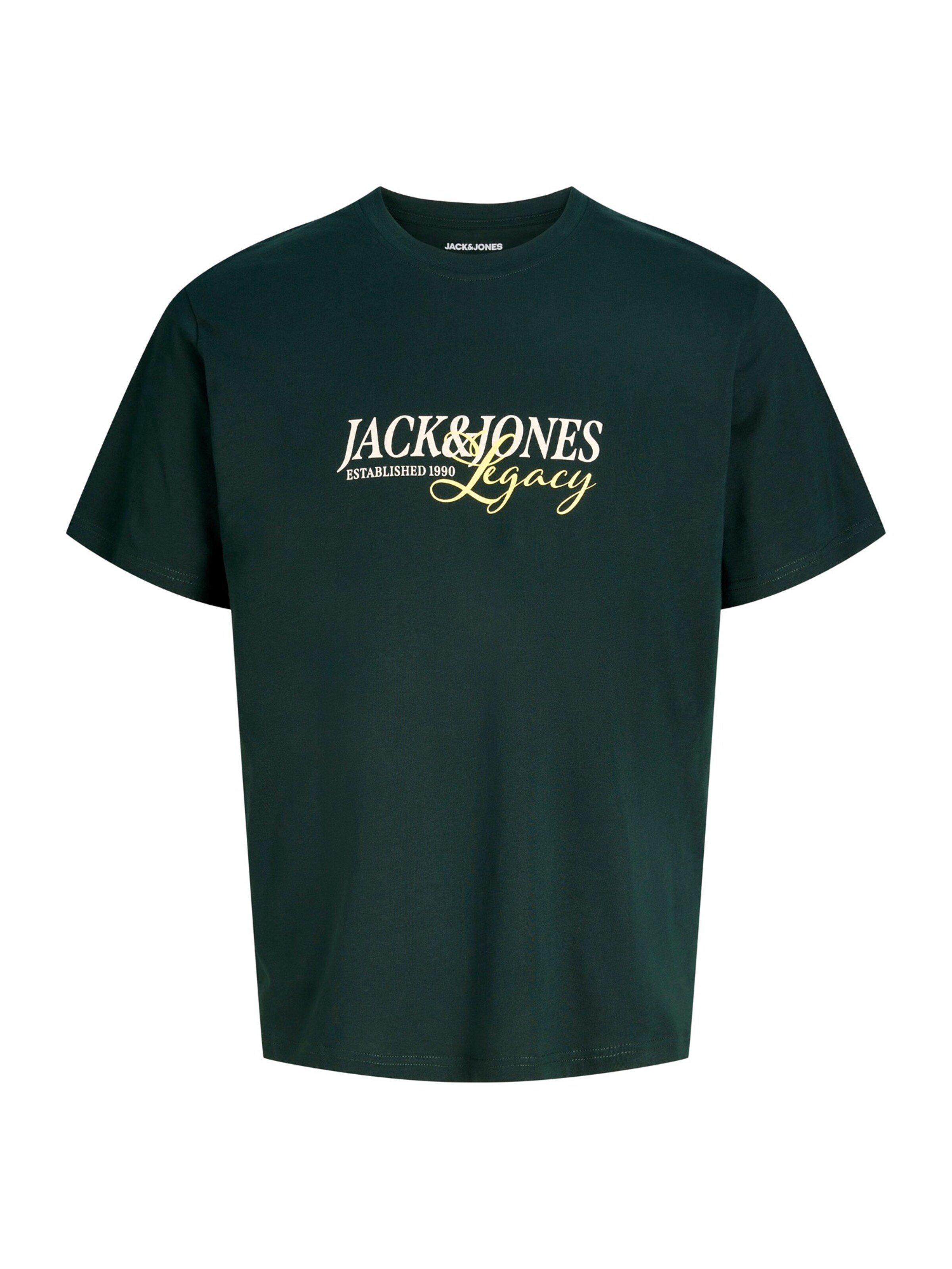 Jack & Jones Plus - Camiseta 'JJJADE' en verde: frente