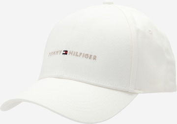 TOMMY HILFIGER Hætte 'FOUNDATION' i hvid: forside