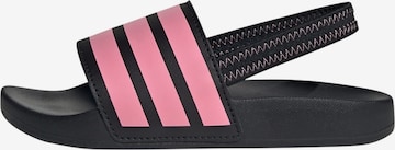 ADIDAS SPORTSWEAR - Zapatos abiertos 'Adilette' en negro: frente