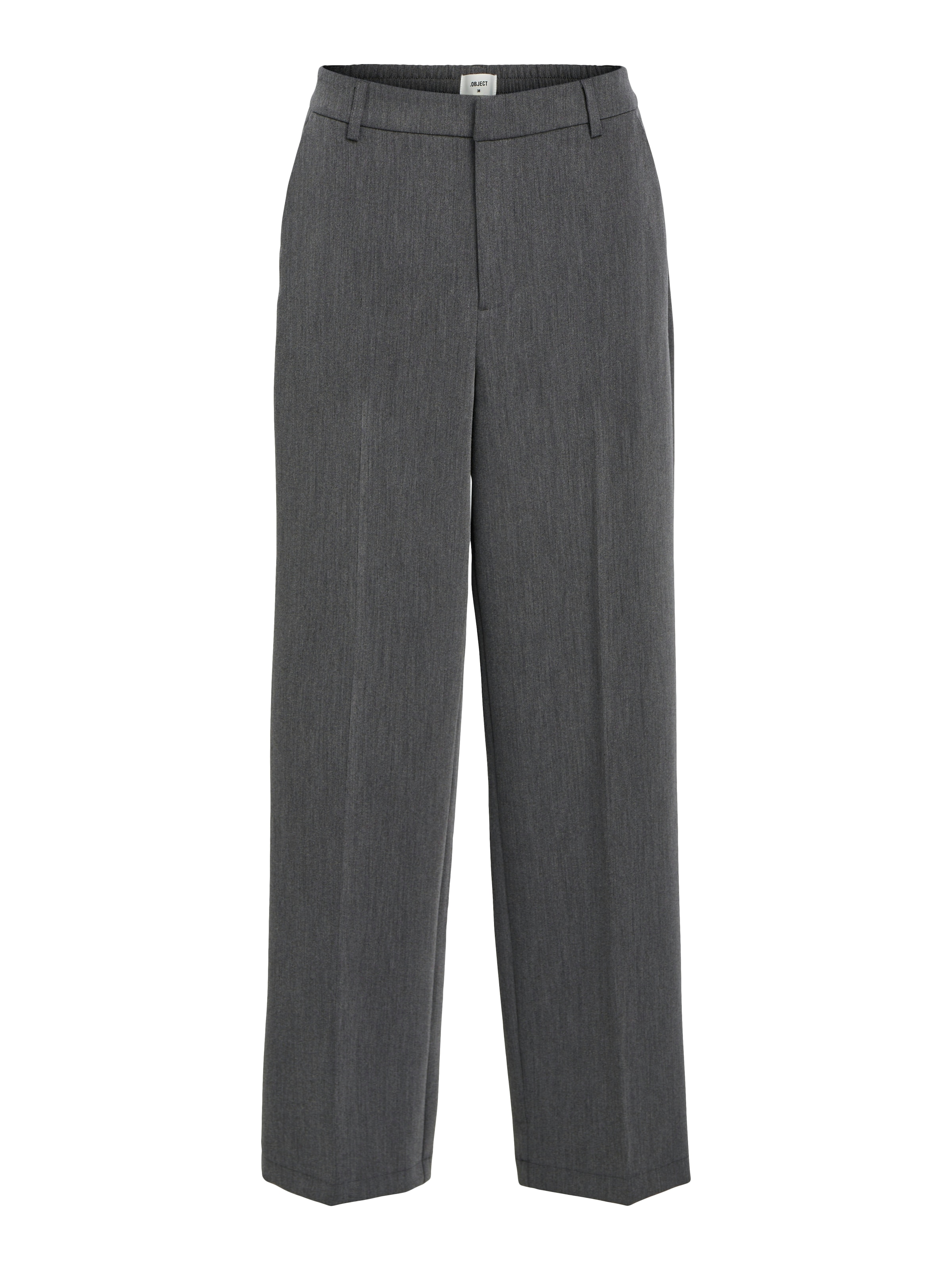OBJECT Loose fit Pleated Pants in Grey: front