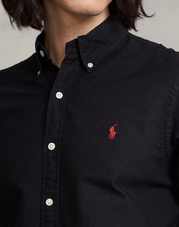 Coupe slim Chemise Polo Ralph Lauren en noir