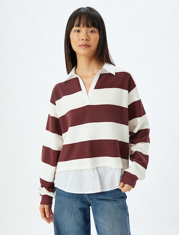 Koton Sweatshirt in Rood: voorkant