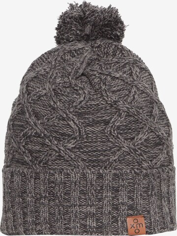 Oxmo Beanie ' OXPom ' in Grey: front