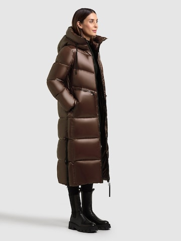 khujo Wintermantel 'Tonia' in Bruin
