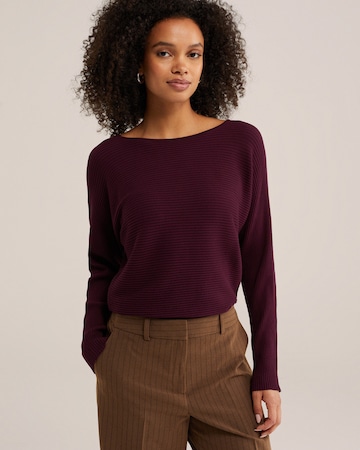 WE Fashion Pullover in Lila: Vorderseite