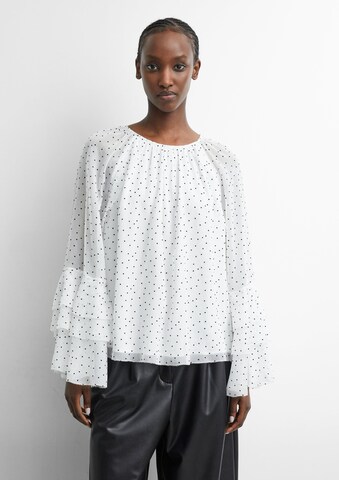 COMMA Blouse in Wit: voorkant