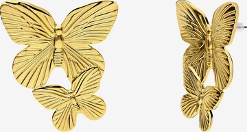 Lucardi Earrings 'Basic' in Gold: front