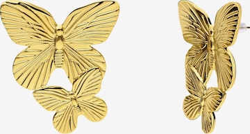 Lucardi Earrings 'Basic' in Gold: front