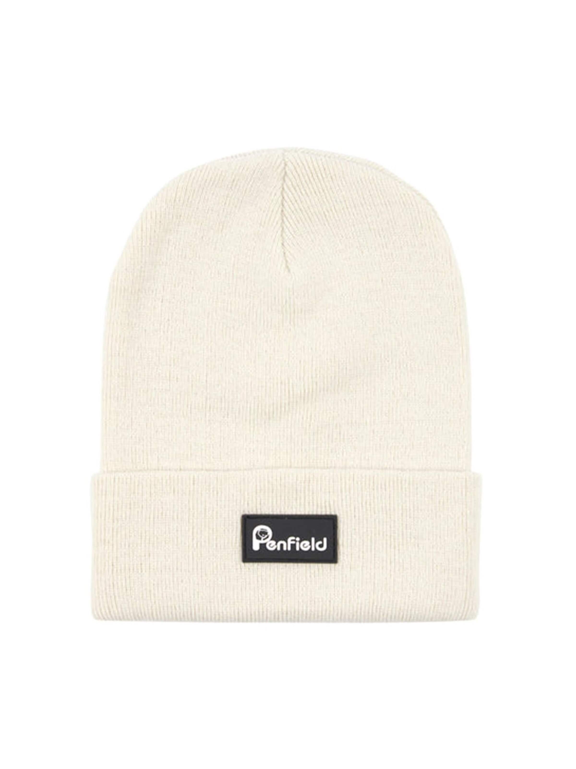PENFIELD Hat 'Bear Reverse Badge Be Marshmallow' in White: front