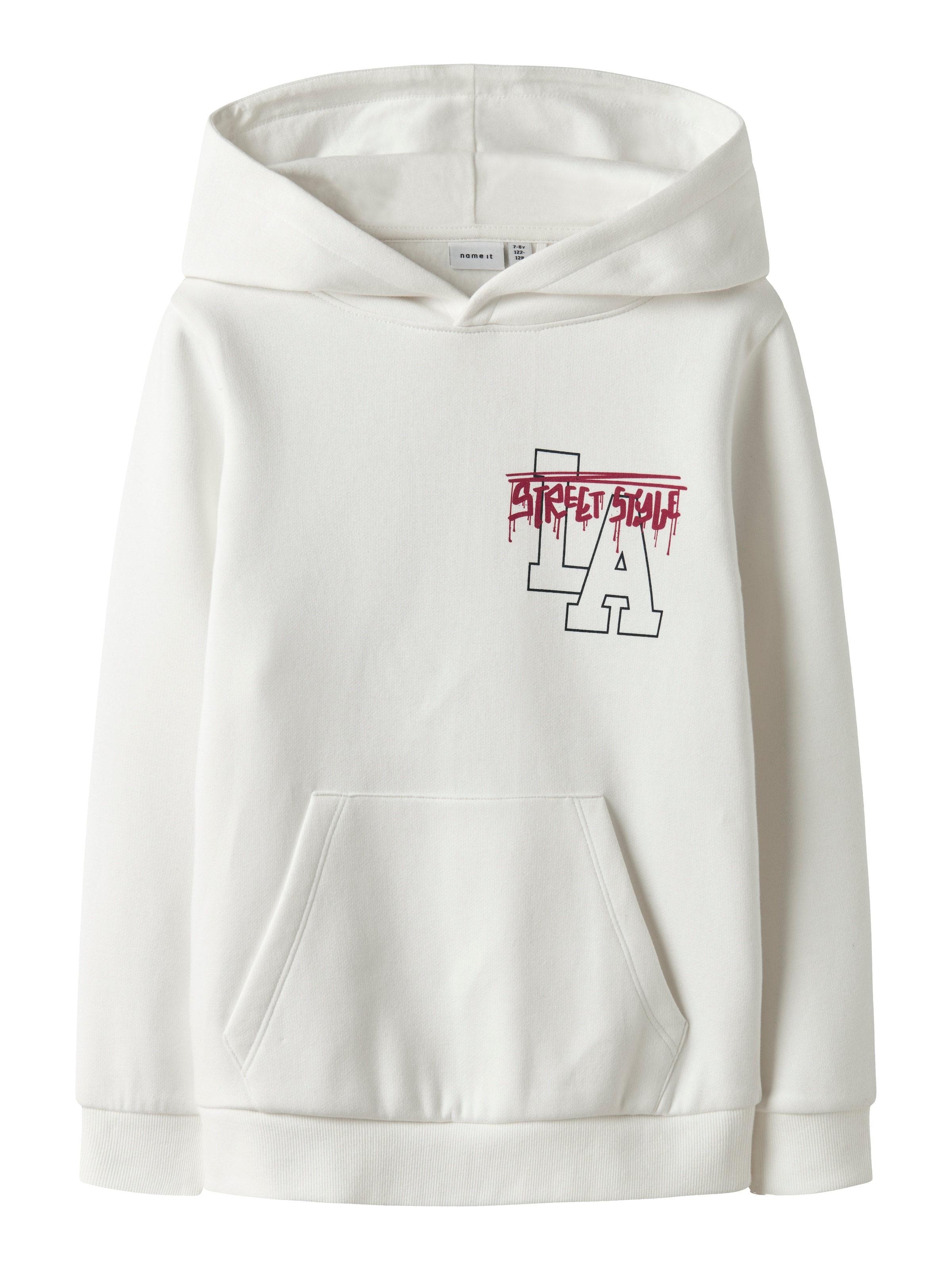 NAME IT Μπλούζα φούτερ 'NKMKILIAN' σε λευκό: μπροστά