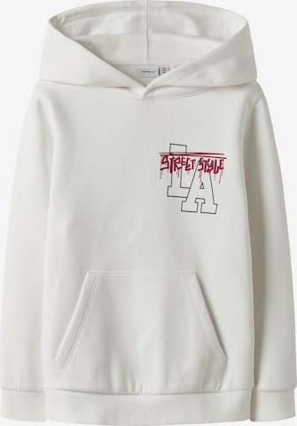 NAME IT Sweatshirt 'NKMKILIAN' in White: front