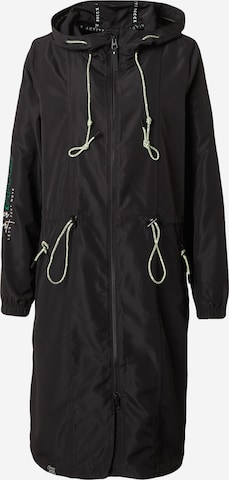 Soccx Between-seasons coat in Black: front