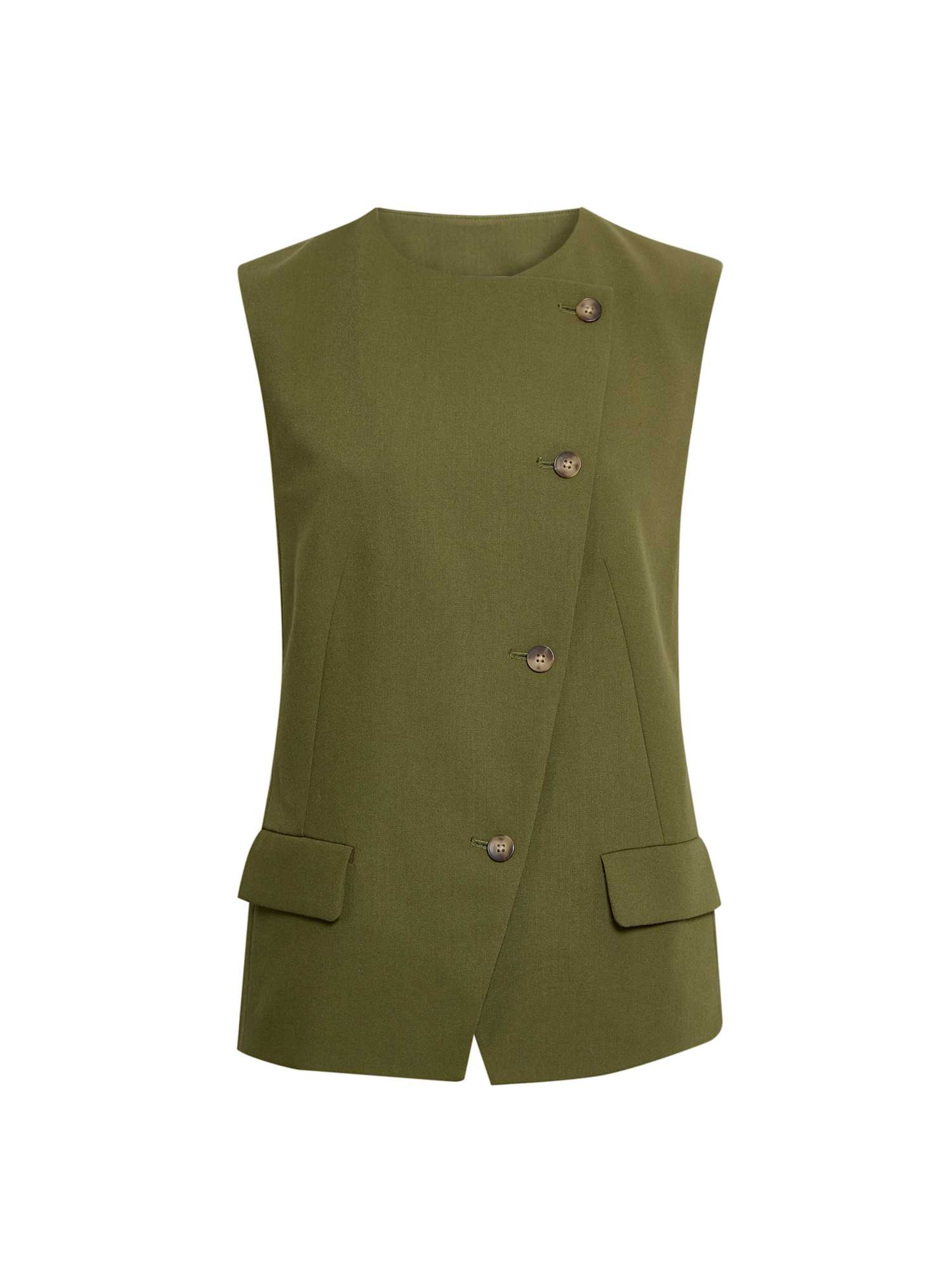 Gilet de costume Marks & Spencer en vert : devant