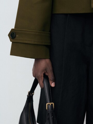 MANGO Between-seasons coat 'HABANA' in Green