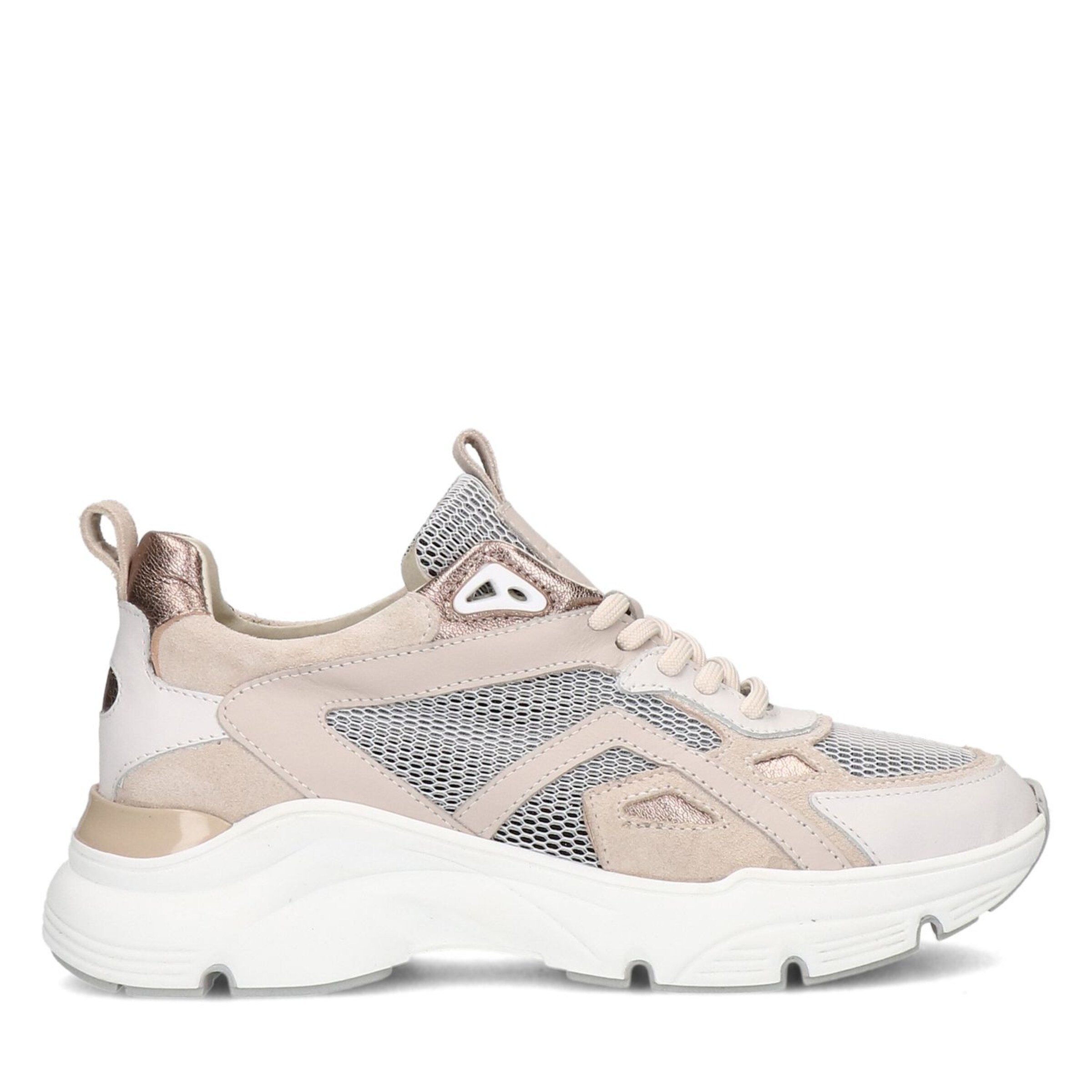 MANFIELD Sneakers laag 'Flache' in Beige